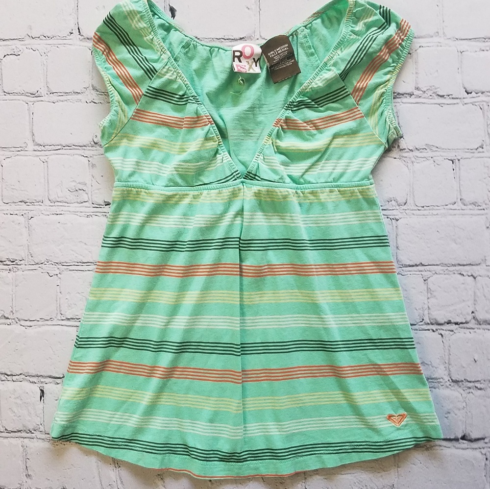 Roxy Shirt Surfer Beach Girls Sz Medium - Picture 3 of 8